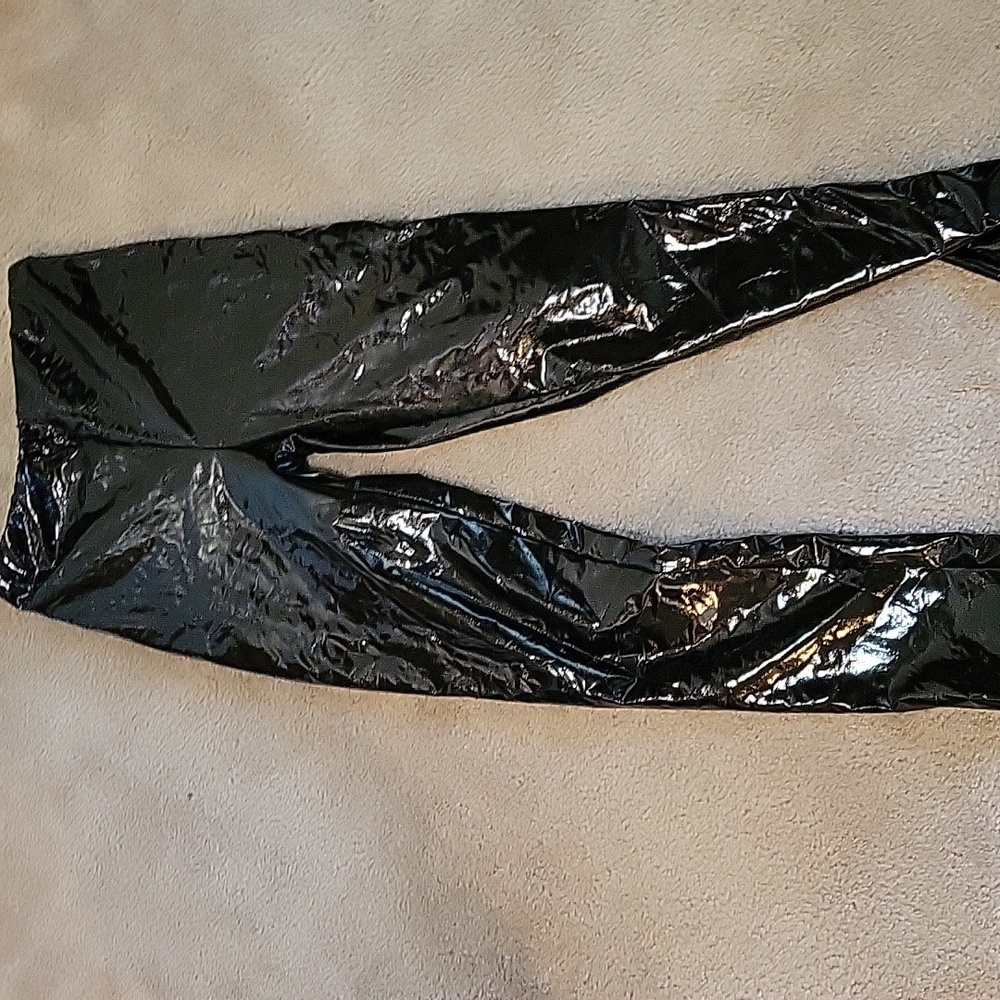 Naked Wardrode black Vinyl pants S